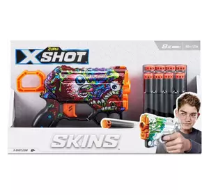 Швидкострільний бластер X-SHOT Skins Menace Scream (8 патронів), 36515J