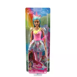 Лялька-єдиноріг у світло-рожевому стилі серії Дрімтопія Barbie