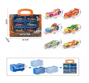 Набір машин 3101-4 (72/2), 6 металопластикових машин, окремі контейнери, в коробці