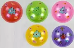 М'яч гумовий C 57112 (500) 5 кольорів, діаметр 17 см, вага 70 грамів