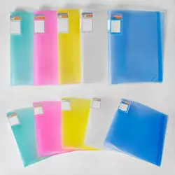 Папка для паперів з файлами С 36913 (240) 5 кольорів, 40 файлів, в пакеті