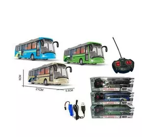 Автобус 9933-1 радіокер., акум., USB, 1:32, 3 кольори, світло, кор., 32-10-9,5 см.