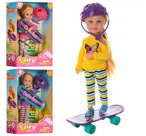 Лялька DEFA 8295 скейт, шолом, 3 види, кор., 11-15-4,5 см.