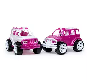 Іграшка дитяча "Позашляховик  класичний малий арт.330 рожевий  кузов Бамсик