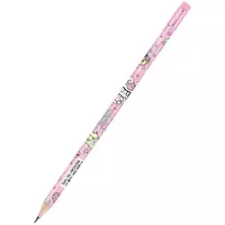 Олівець графітний з гумкою HK, 36 шт., туба