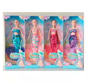 Лялька A558-L6 сукня-паєтки, 4 кольори, кор., 13,5-37-5 см.