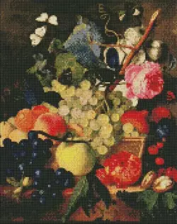 Набір з алмазною мозаїкою "Кошик з фруктами" 40х50см