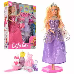 Лялька з вбранням DEFA 8269, вбрання 3 шт., аксесуари, 2 види, кор., 24,5-32-5,5 см