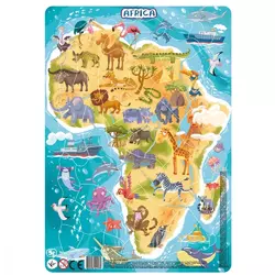 Пазли картонні (5-7 років) з рамкою "Африка" R 300175 (24) 53 деталі "Dodo"