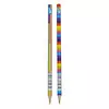Олівець YES "Rainbow" з чотирибарвним грифелем, трикутний, заточен.
