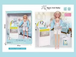 Лялька A 786-2 (36/2) висота 30 см, немовля, зйомне взуття, аксесуари, пеленальний столик, в коробці