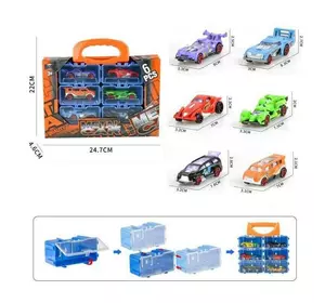 Набір машин 3101-3 (72/2), 6 металопластикових машин, окремі контейнери, в коробці