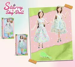 Лялька SK 052 A (72/2) висота 31 см, знімний одяг та взуття, щітка для волосся, в коробці