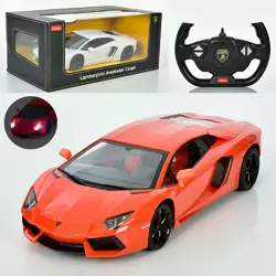 Машина 43000 Lamborghini, радіокер., 2,4G, гум. колеса,аморт.,2 кольори,світло,бат.,кор.,40-23-18см.