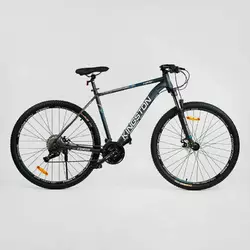 Велосипед Спортивний Corso ""Kingston"" 29"" KN-29059 (1) алюмінієва рама 21``, обладнання L-TWOO, 27 швидкостей, зібраний на 75%