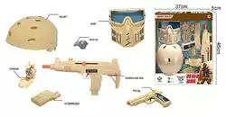 Військовий набір D 017  (24/2) 7 елементів, 2 види зброї, у коробці