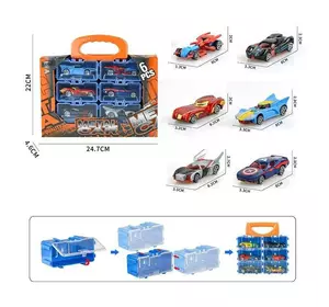 Набір машин 3101-2 (72/2), 6 металопластикових машин, окремі контейнери, в коробці