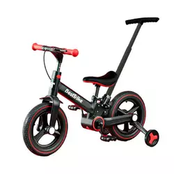 Велосипед-трансформер Best Trike BT-84119 (1) колеса PU 12’’, батьківська ручка, з’ємні педалі, ручне гальмо, допоміжні бокові колеса, в коробці