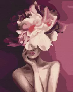 Картина за номерами: Пурпурова квітка 40х50