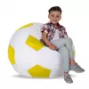 Кресло-мяч Белый с желтым Большой 120х120