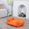 Лежанка для собаки Класик оранжевая L - 90 x 60