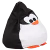 Кресло-груша Пингвин Черный Средняя 80х100