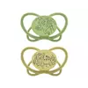 Пустушка кругла "Мій метелик " "Зелена Серія" (Зелений) (силікон) (від 0 до 6 місяців),(2 шт)/ NIP
