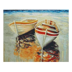 Алмазна картина FA40754 «Рибацькі човники», розміром 40х50 см