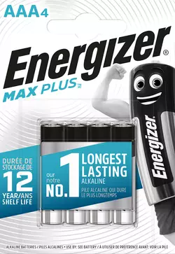 Батарейка ENERGIZER AAA Max Plus уп. ЦІНА ЗА 4 ШТ