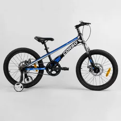 Дитячий магнієвий велосипед 20'' CORSO «Speedline» MG-64713 (1) магнієва рама, дискові гальма, додаткові колеса, зібраний на 75%