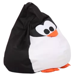 Кресло-груша Пингвин Черный Детская 60х90