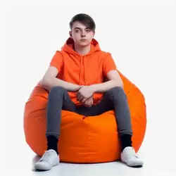 Кресло-груша Оранжевая Детская 60х90