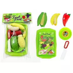Набір овочів M 116 (360/2) на липучках, таця, ніж, фрукти, тарілка, у пакеті