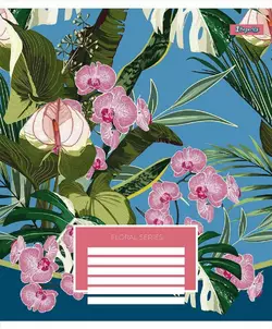 А5/36 лін. 1В Floral series, зошит для записів