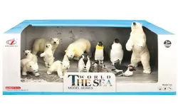 Тварини Q9899-P44 набір 12 шт., пінгвіни, білі ведмеді, кор., 36-14-20,5 см.