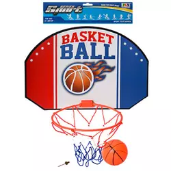 Баскетбольне кільце M 2692 щит, кільце, м'яч, кул., 29-50-3 см