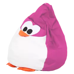 Кресло-груша Пингвин Розовый Средняя 80х100