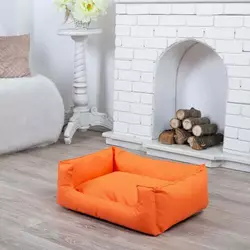 Лежанка для собаки Класик оранжевая M - 70 x 50