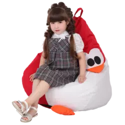 Кресло-груша Королевский Пингвин Красный Детская 60х90