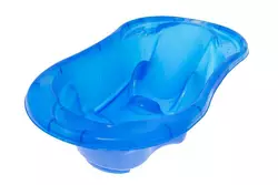 Ванночка "Комфорт"  2 в 1 анатомічна (Прозоро-блакитний)