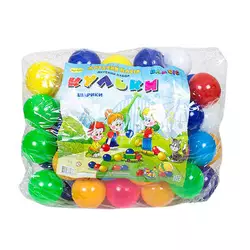 гр Набір дитячий ""Кульки маленькі"" в сумці 100 шт, 7 см, 026/1 (3) ""BAMSIC""
