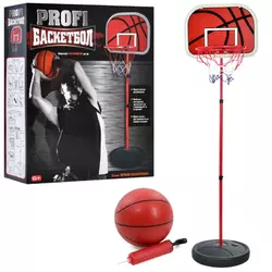Баскетбольне кільце MR 0332 на стійці, 35-139-29 см., сітка, щит, м'яч, насос, кор., 30-36-10 см.