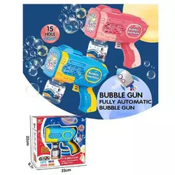 Пістолет з мильними бульбашками 2023-39 A (48) 2 види, підсвічування, пляшка з мильною рідиною, в коробці