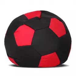 Кресло-мяч Черный с красным Большой 120х120
