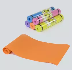 Килимок для йоги С 36548 5 кольорів, товщина 6 мм, 175х60х0,6 см