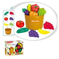 Продукти YH8018-1 фрукти/овочі, 6шт., кошик, кор., 30-23-11см.