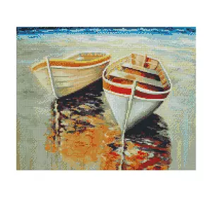Алмазна картина FA40754 «Рибацькі човники», розміром 40х50 см
