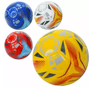 М'яч футбольний MS 4119 розмір 5, ПВХ, 300-320 г, 4 кольори, кул., сітка.