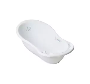 Ванночка 86 см "Зайчики" зі зливом  (Білий)