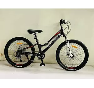 Велосипед Спортивний Corso «OPTIMA» 24"" дюйми TM-24100 (1) рама алюмінієва 11'', обладнання Shimano RevoShift 7 швидкістей, зібран на 75%